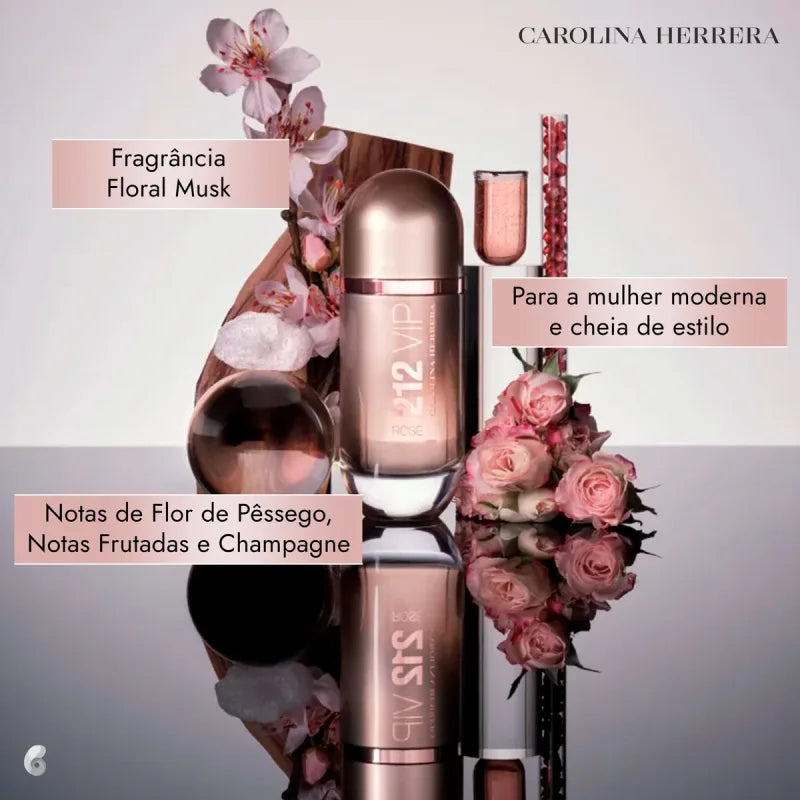 CAROLINA HERRERA 212 VIP ROSÉ EDP 125ML
